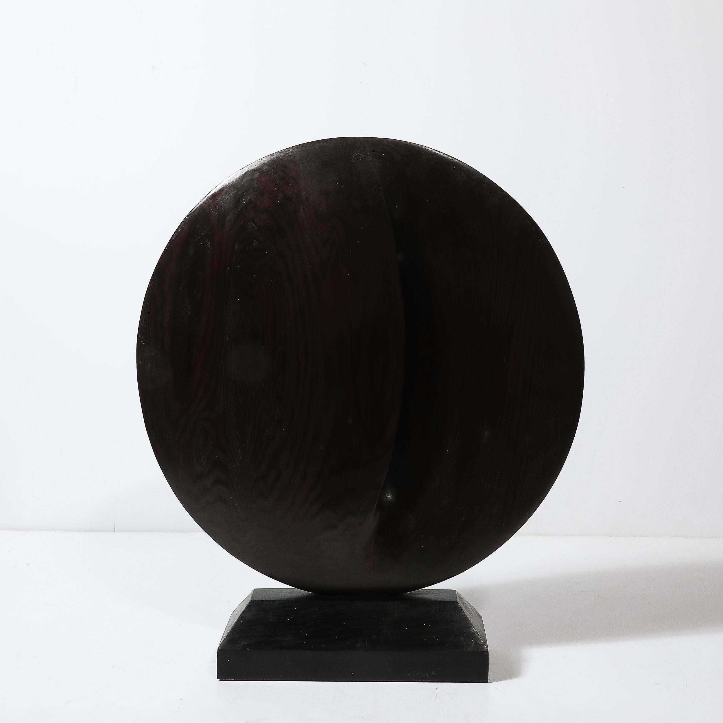 Mid-Century Modernist Hand-Carved Organic Sculpture signed Carol Setterlund For Sale 3