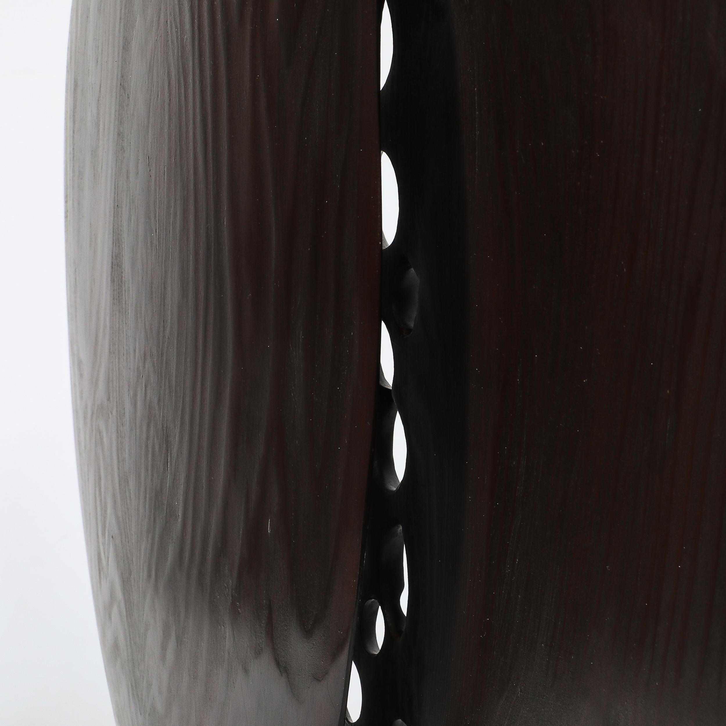 Mid-Century Modernist Hand-Carved Organic Sculpture signed Carol Setterlund For Sale 4