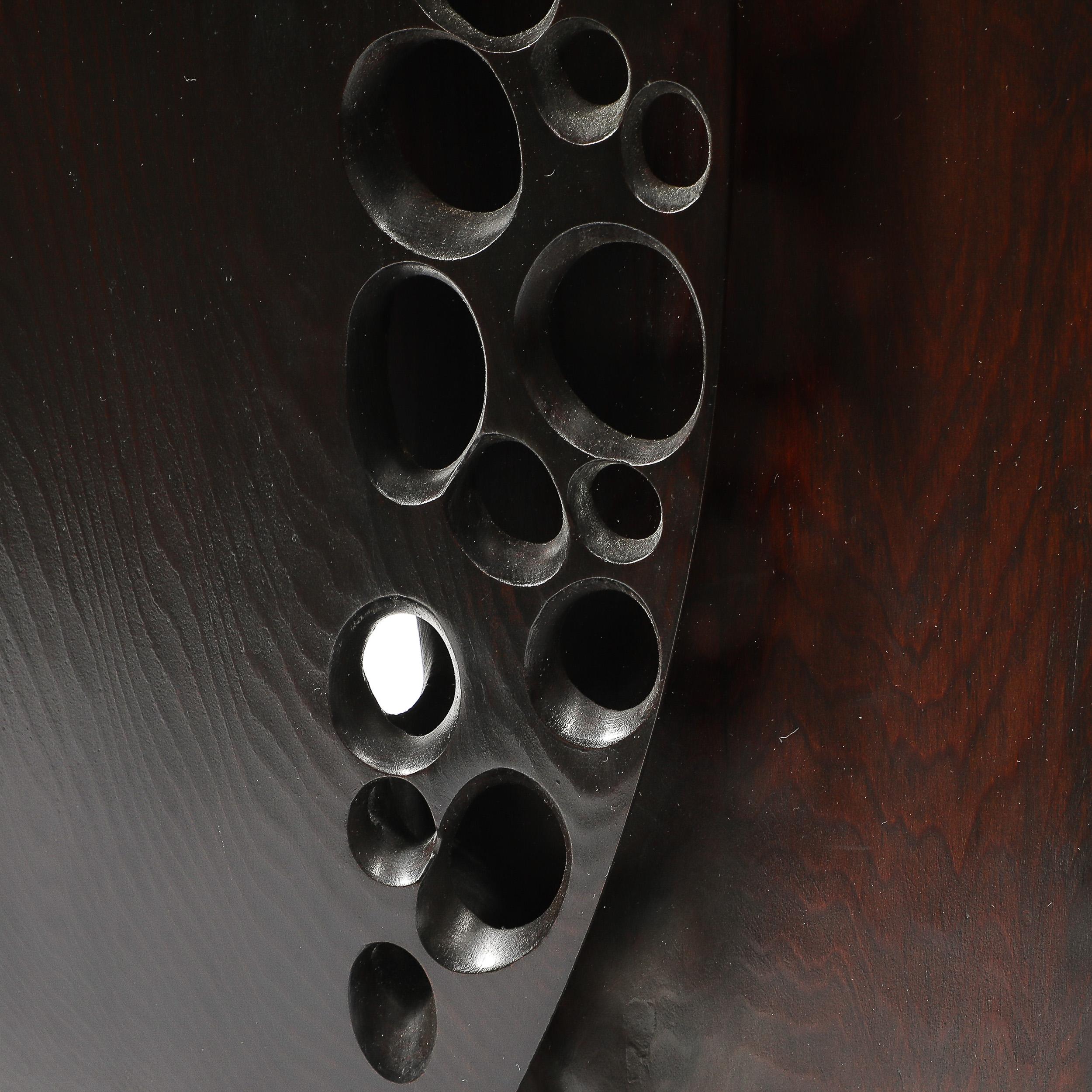 Mid-Century Modernist Hand-Carved Organic Sculpture signed Carol Setterlund For Sale 9