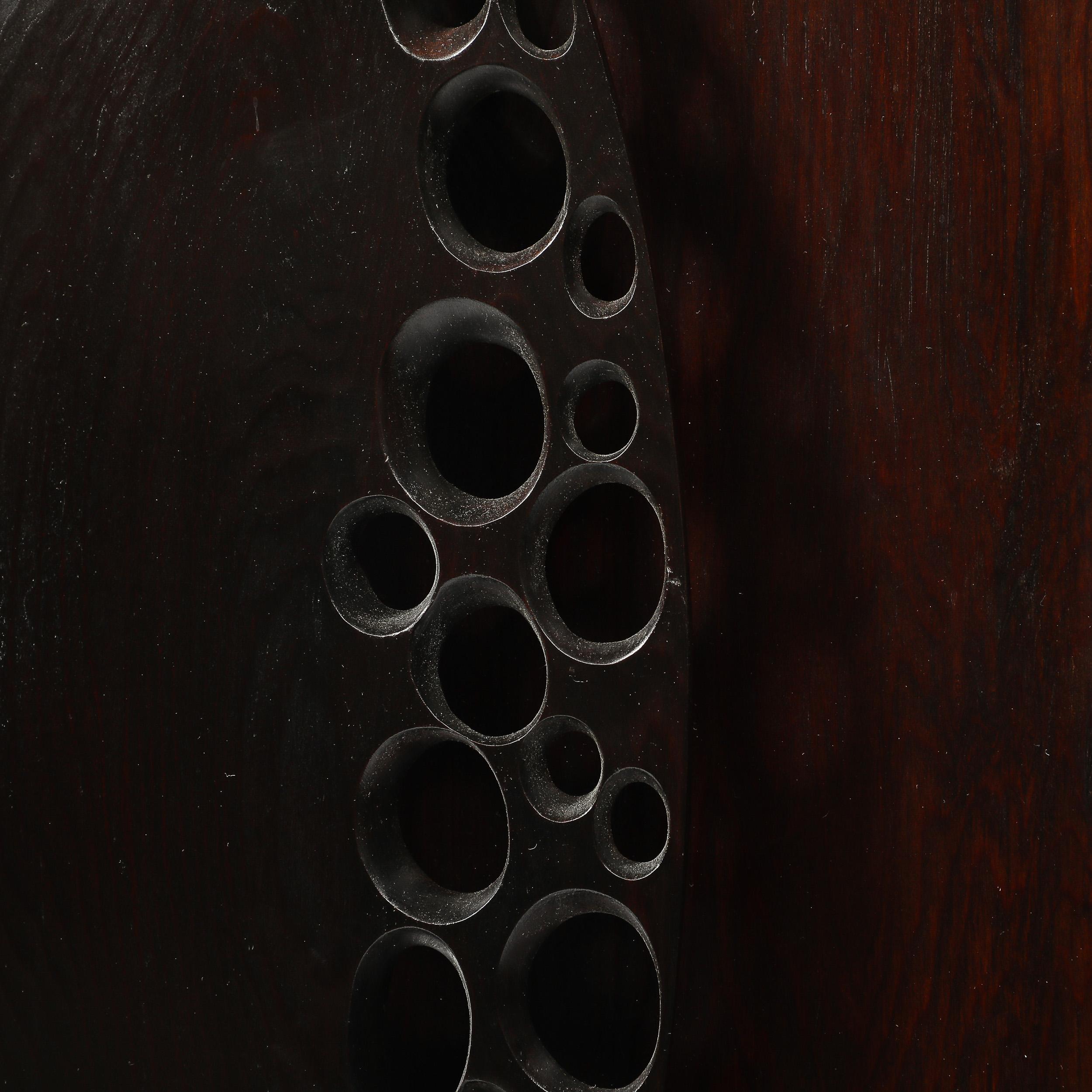 American Mid-Century Modernist Hand-Carved Organic Sculpture signed Carol Setterlund For Sale