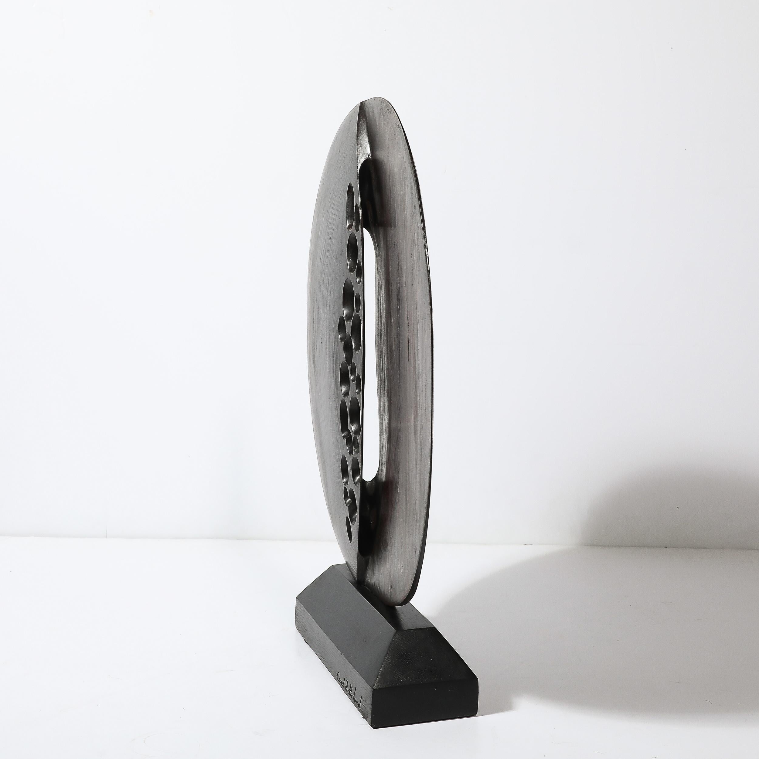 Mid-Century Modernist Hand-Carved Organic Sculpture signed Carol Setterlund For Sale 1