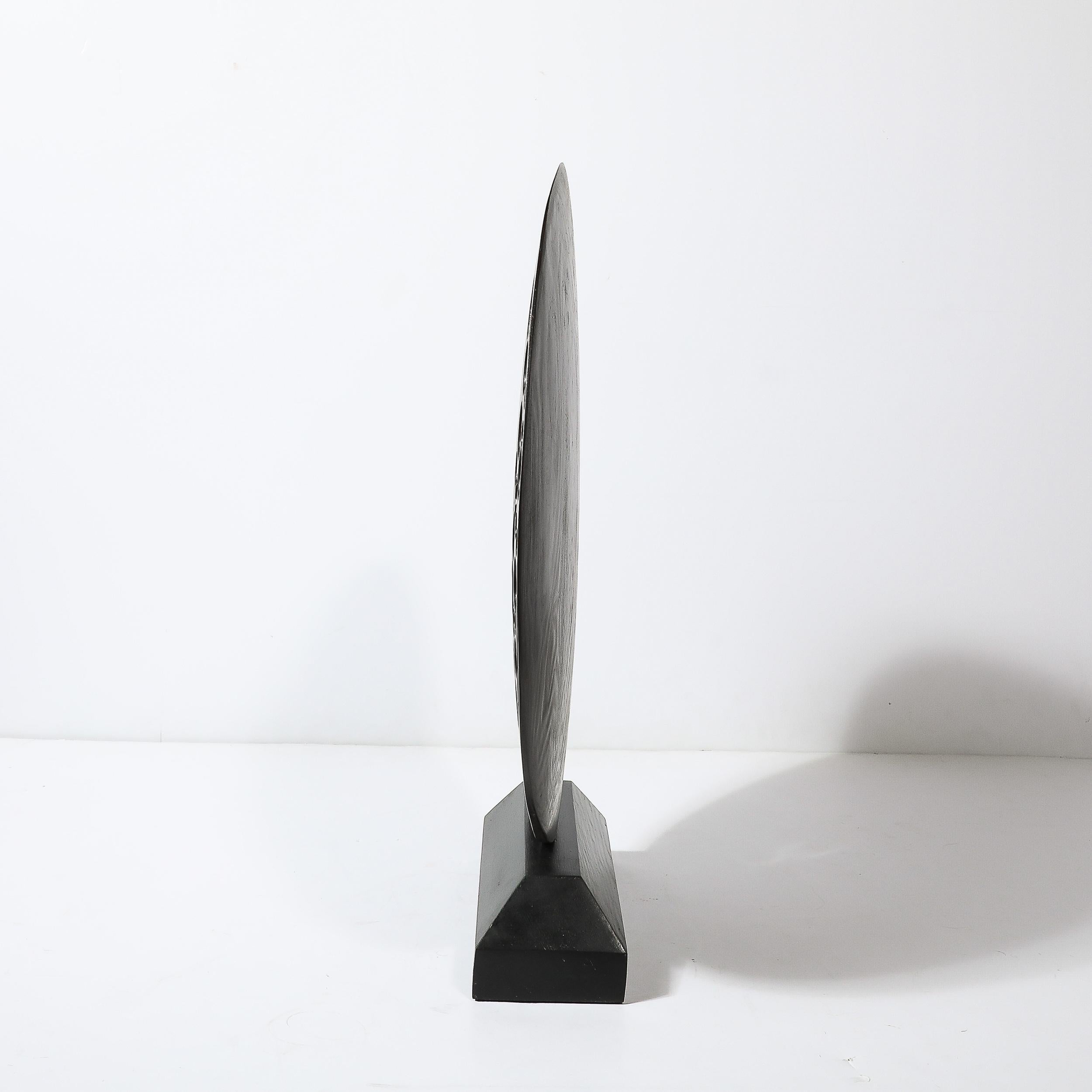 Mid-Century Modernist Hand-Carved Organic Sculpture signed Carol Setterlund For Sale 2