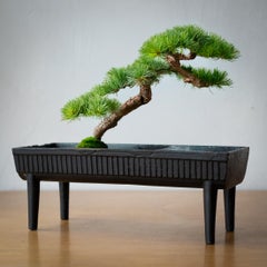 Mid Century Modernist Japanese Cast Iron Ikebana Planter