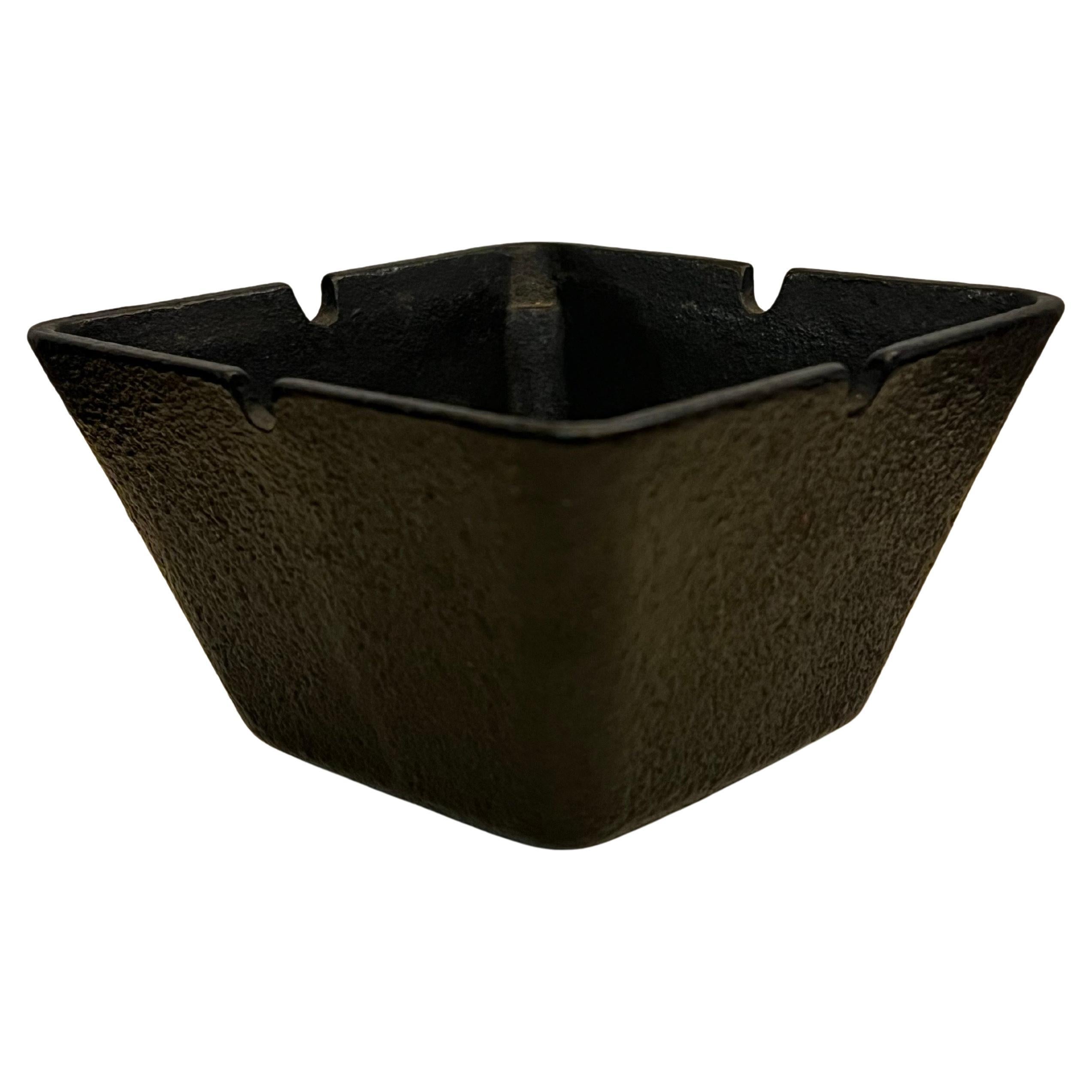 Mid Century Modernist Japanese Cast Iron Ikebana Planter For Sale