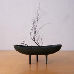 Mid Century Modernist Japanese Iron Ikebana Planter