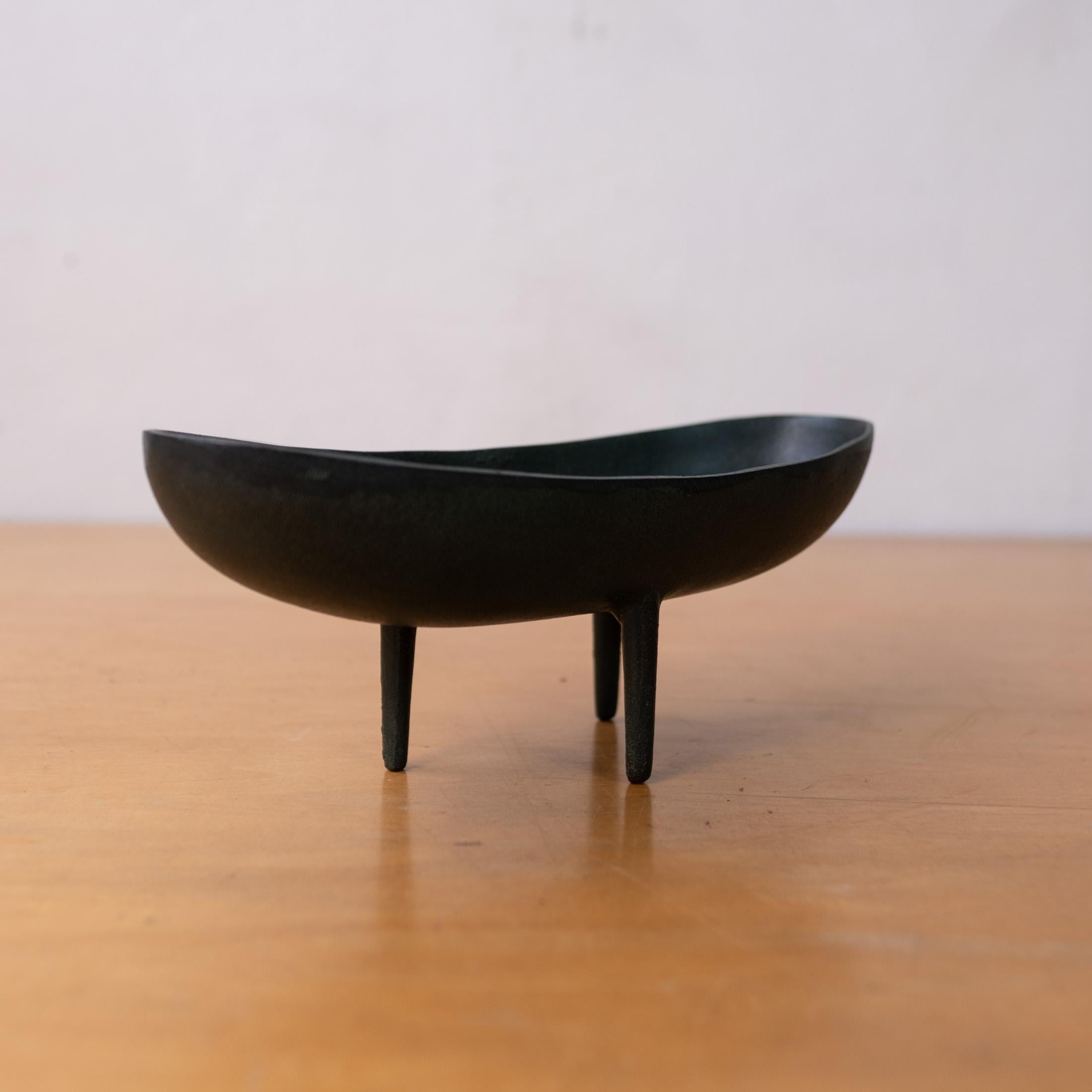 Mid Century Modernist Japanese Iron Ikebana Planter 3