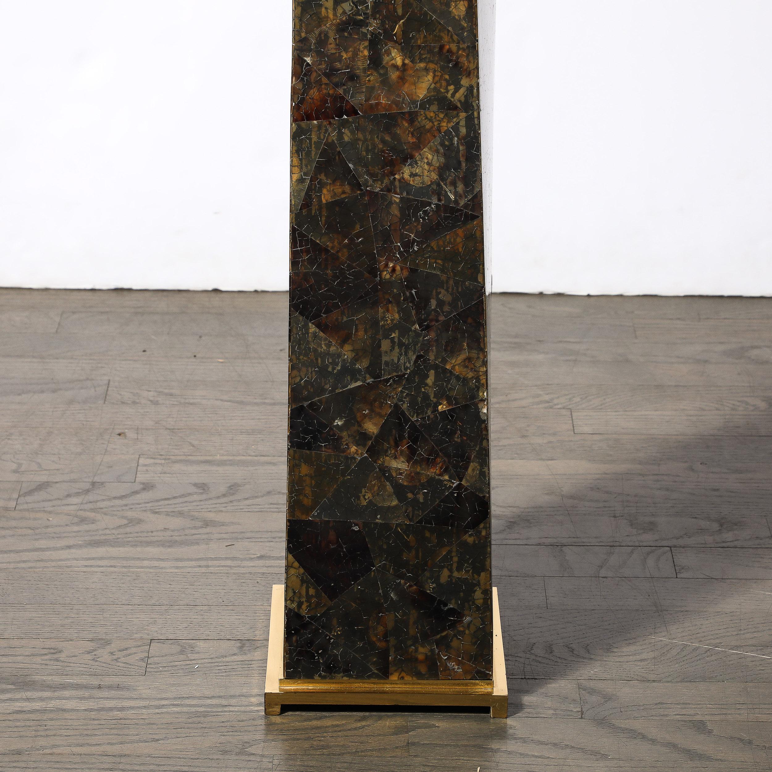 Modernistische Mid-Century-Stehleuchte J.M.F. aus Mosaikschale von Karl Springer im Zustand „Hervorragend“ im Angebot in New York, NY