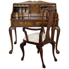 Mid-Century Modernist Maitland Smith Carlton House Writing Desk with Chair