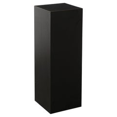 Mid-Century Modernist Matte Black Laminate Pedestal