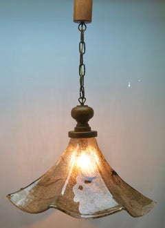 Mid-Century Modernist, Mazzega Murano Pendant Lamp, by Carlo Nason, 1960s