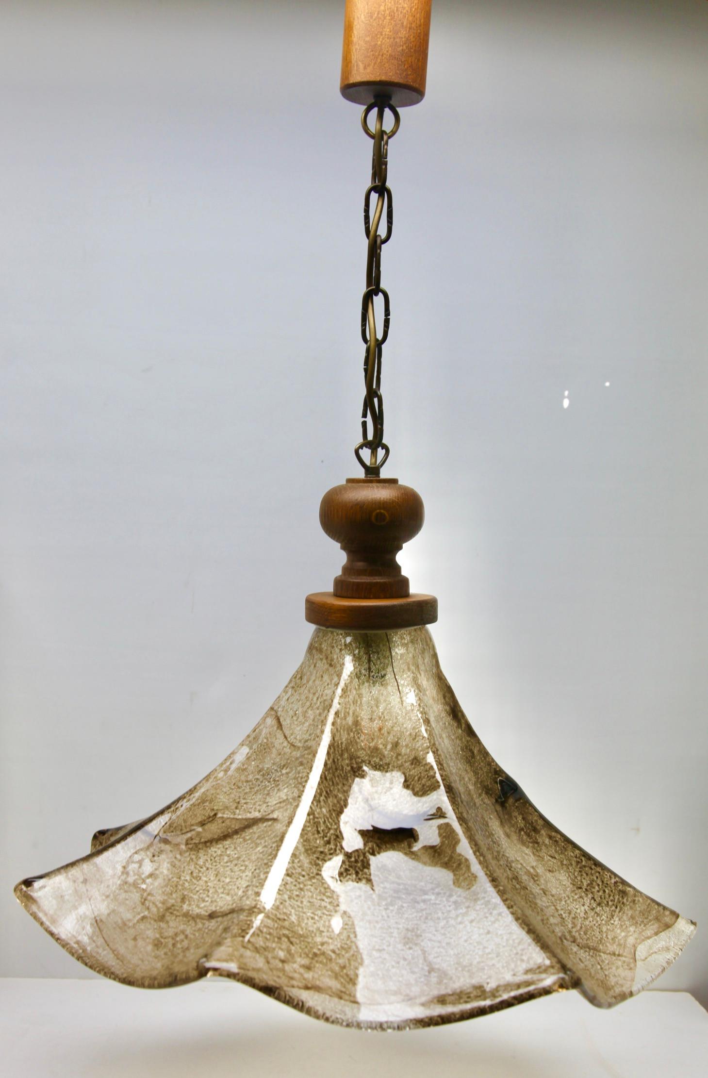 Mid-Century Modernist, Mazzega Murano Pendant Lamp, by Carlo Nason, 1960s 1