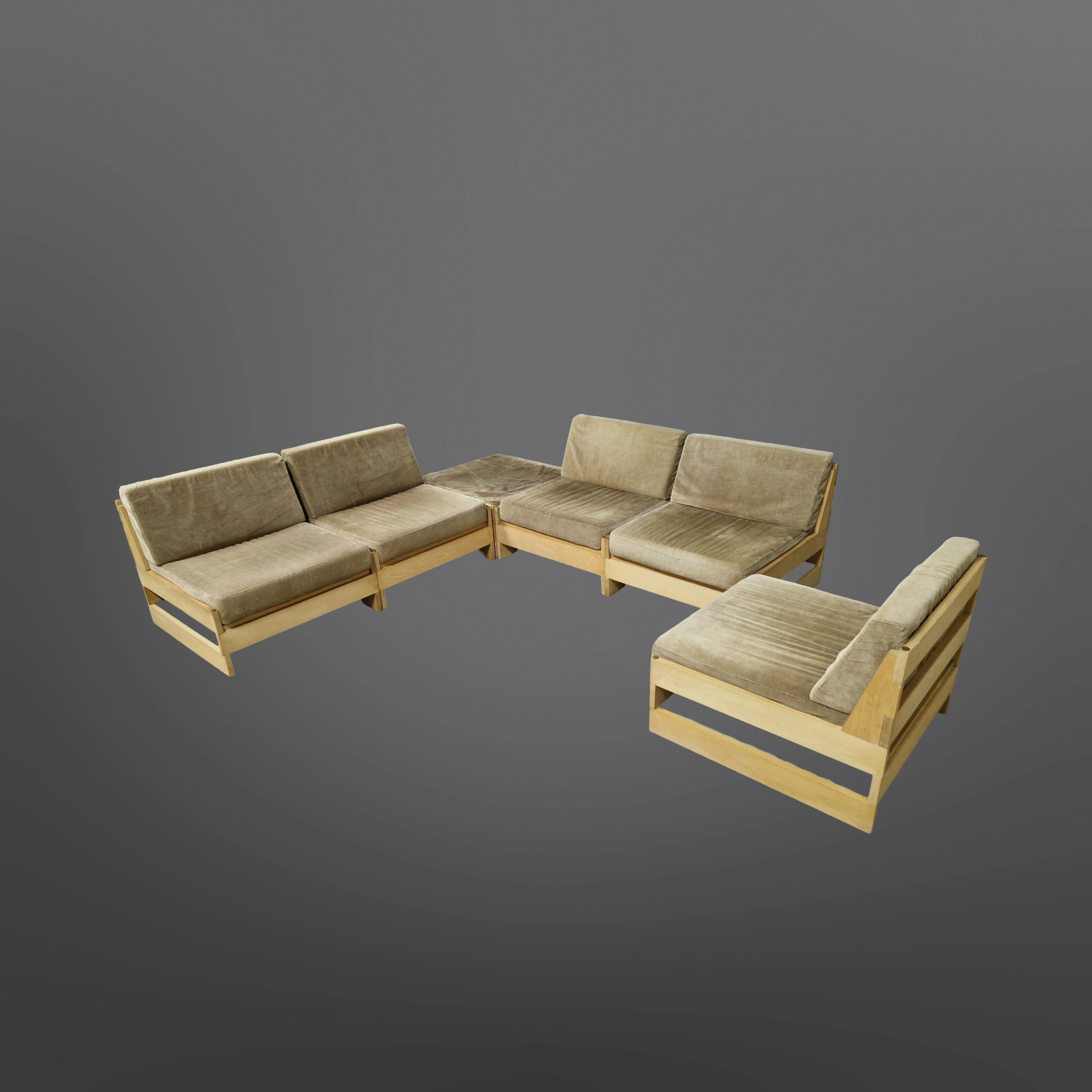 Mid century modernist modular sofa, Netherlands 1960s For Sale 3