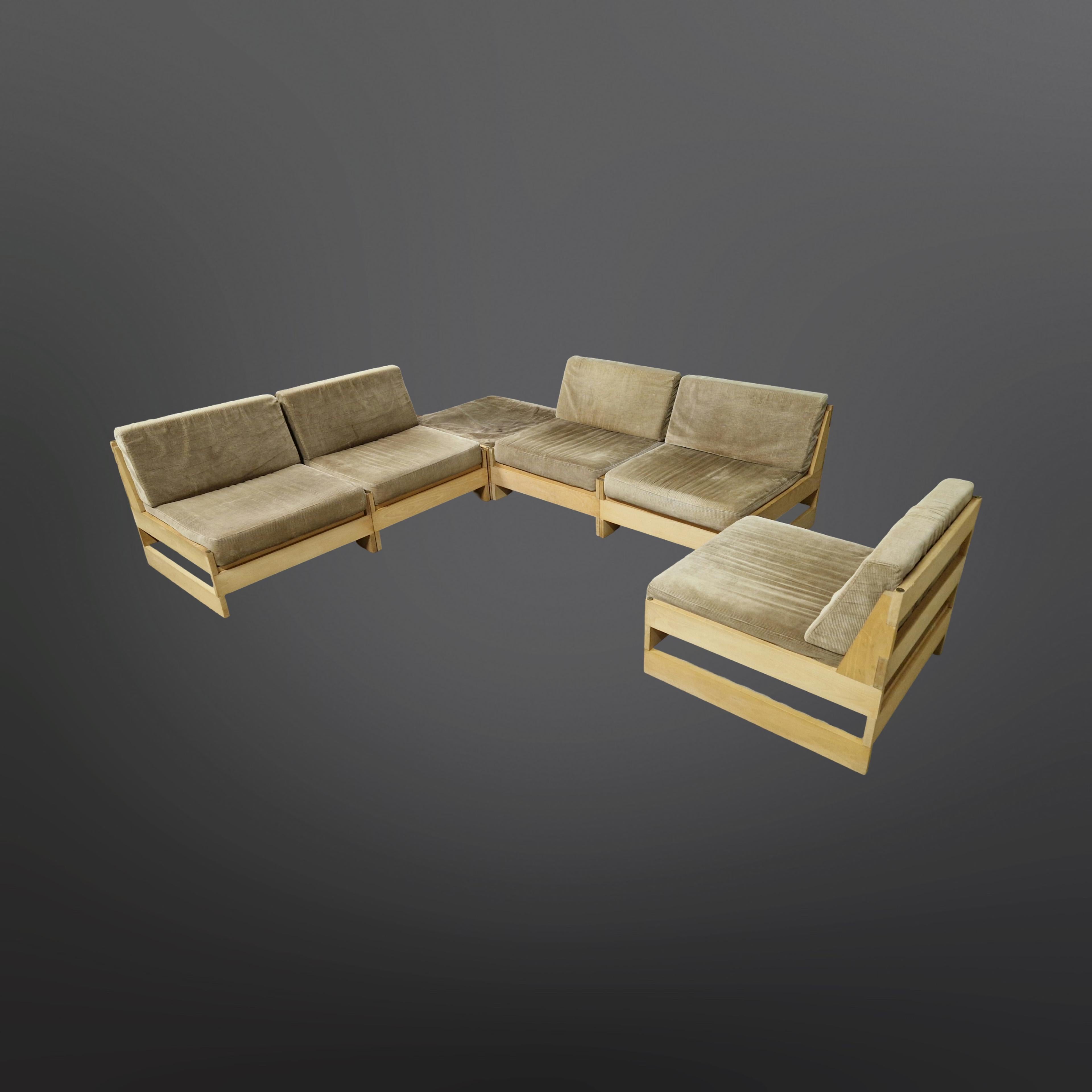 Bauhaus Mid century modernist modular sofa, Netherlands 1960s For Sale