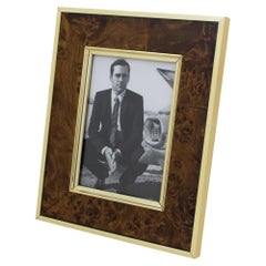 Bildrahmen aus Holz und Metall im Mid-Century-Modern-Stil von Montagnani, Italien