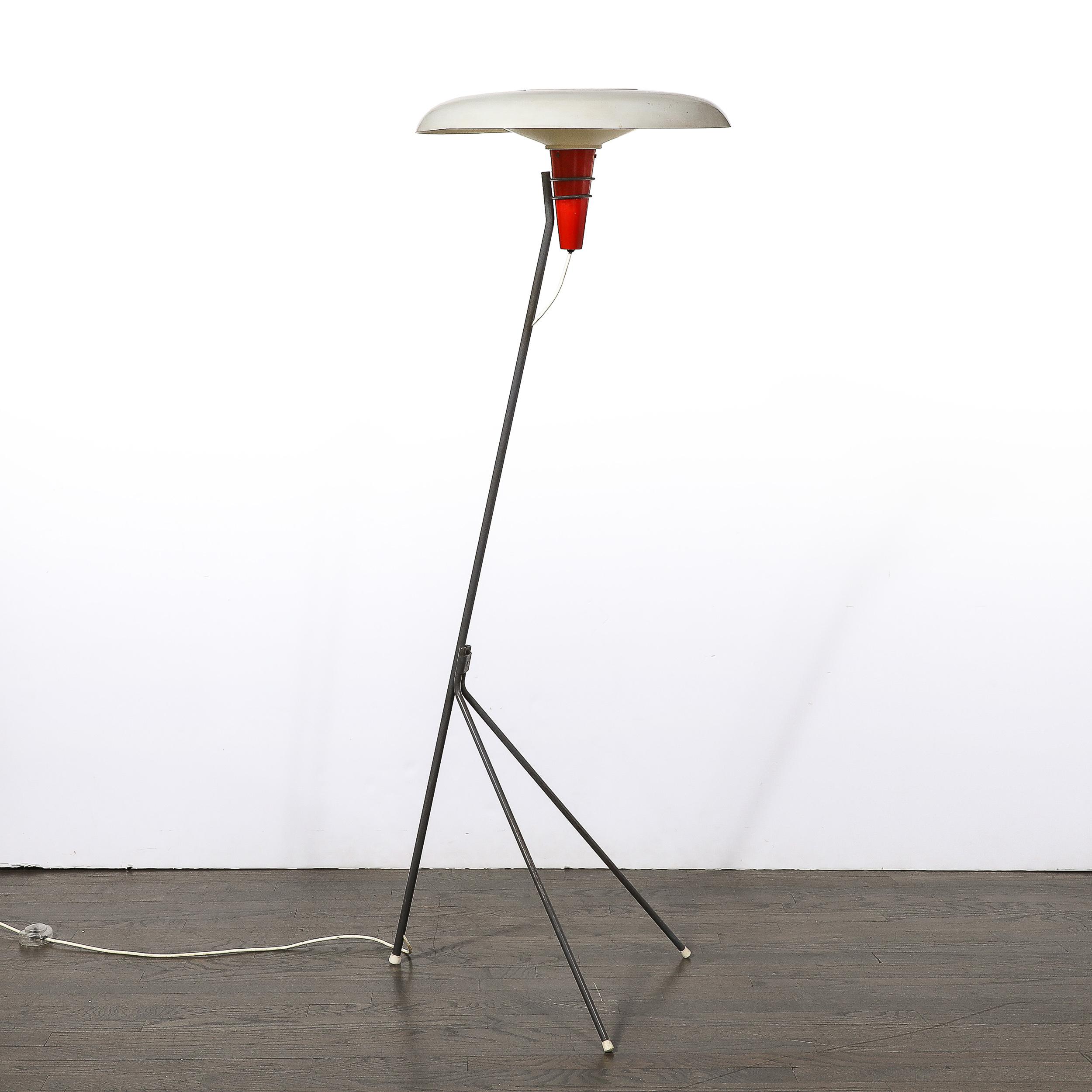 Dutch Mid-Century Modernist “NX38” Floor Lamp by Louis Kalff for Philips For Sale
