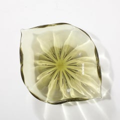 Mid-Century Modernist Organic Undulating Hand-Blown Murano Glass Centerpiece