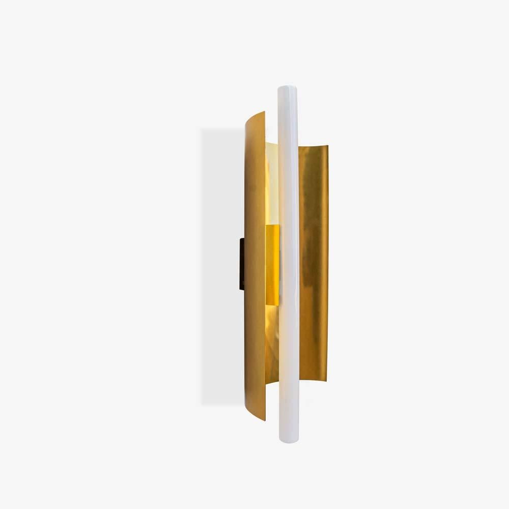 Mid-20th Century Mid-Century Modernist Pair of Sconces Italian Design by Gio Ponti for Candle