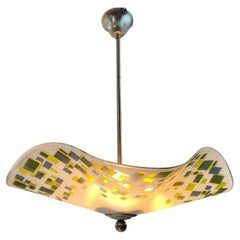 Modernistischer Mid-Century-Hängelampe-Kronleuchter, ca. 1930er Jahre