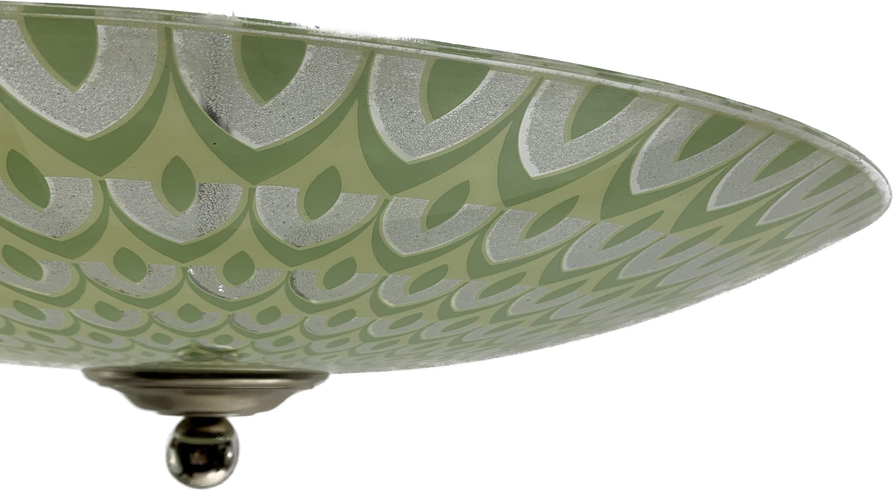 Art Deco Mid-Century Modernist Pendant Lighting For Sale