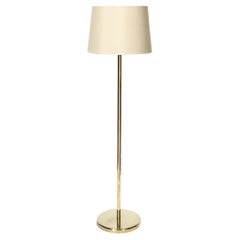 Mid-Century Modernist Polished Brass Floor Lamp by Walter Von Nessen