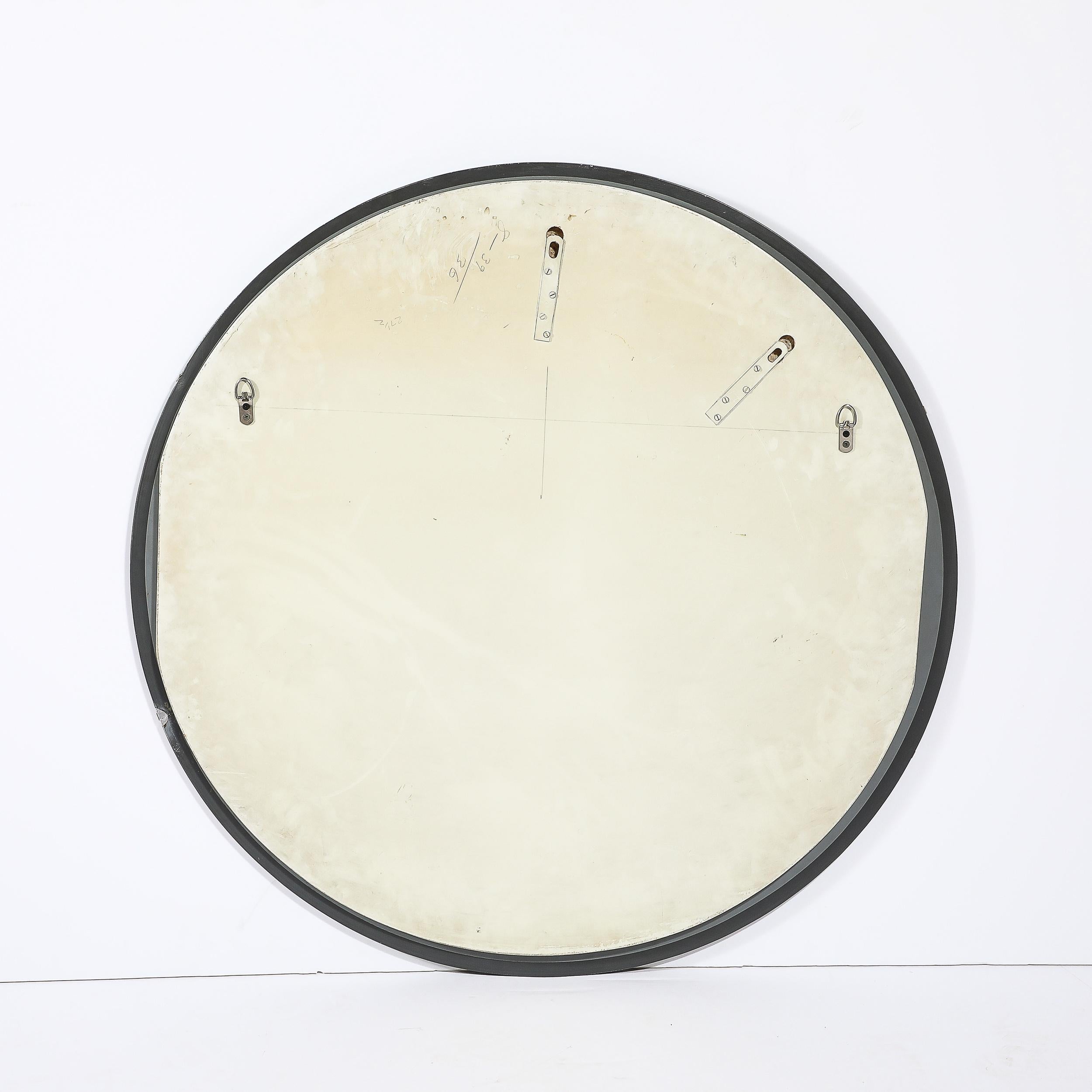 Mid-Century Modernist Round Tiered Mirror by Fontana Arte 8