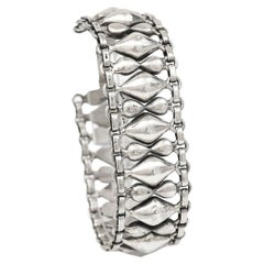 Mid-Century Modernist Silver Bracelet, circa 1960