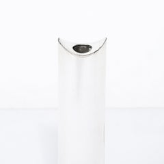 Mid-Century Modernist Silver Plated "Giselle" Bud Vase signed Sabbatini