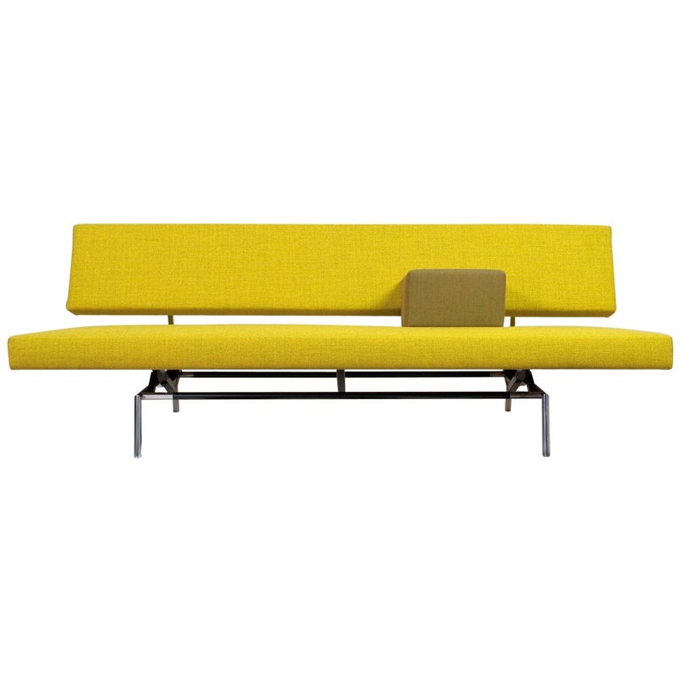 Midcentury Modernist Sofa Daybed in Yellow by Martin Visser, Spectrum,  1960s at 1stDibs | martin visser sofa, yellow daybed