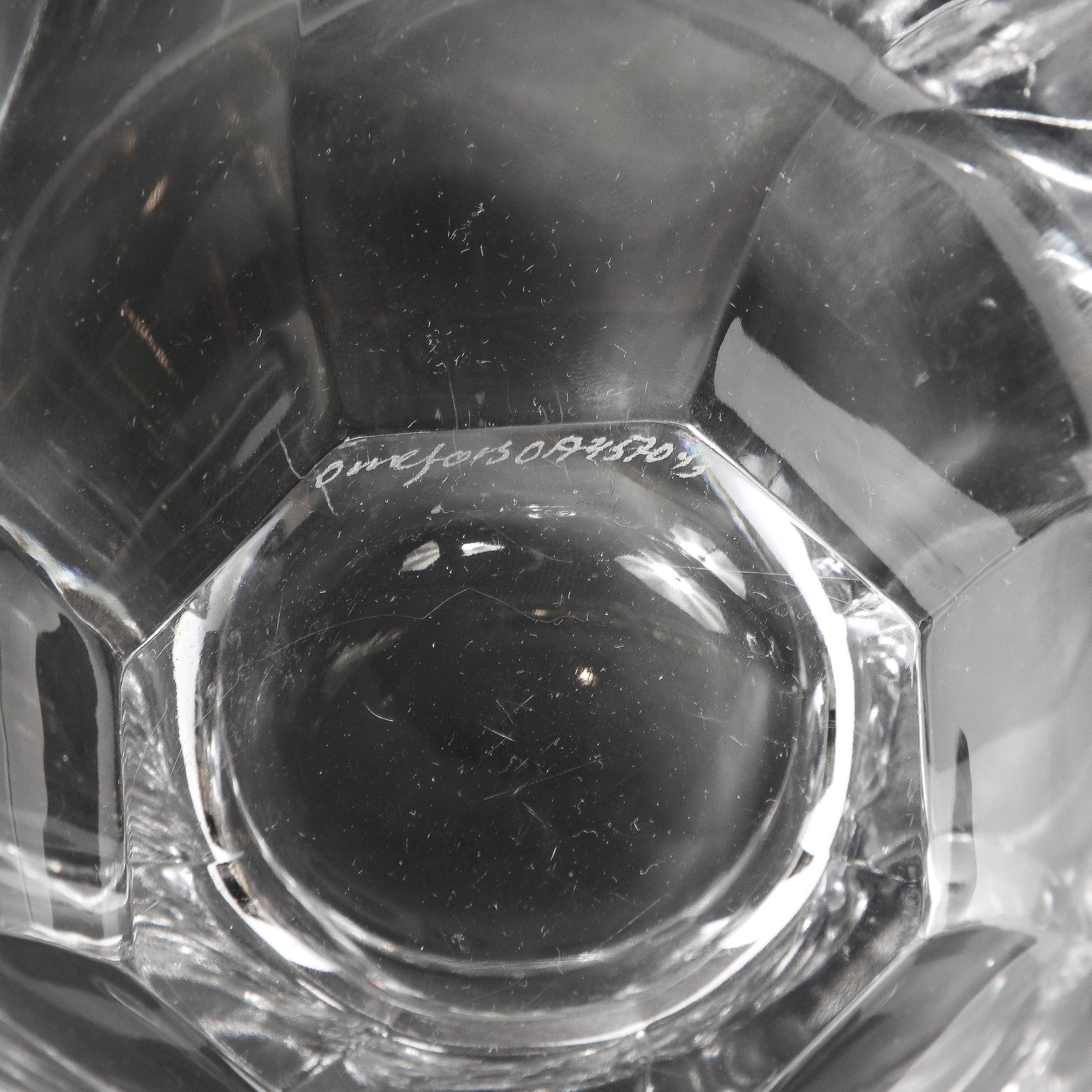 Mid-Century Modernist Spiral Form Crystal Bowl by Orrefors For Sale 10