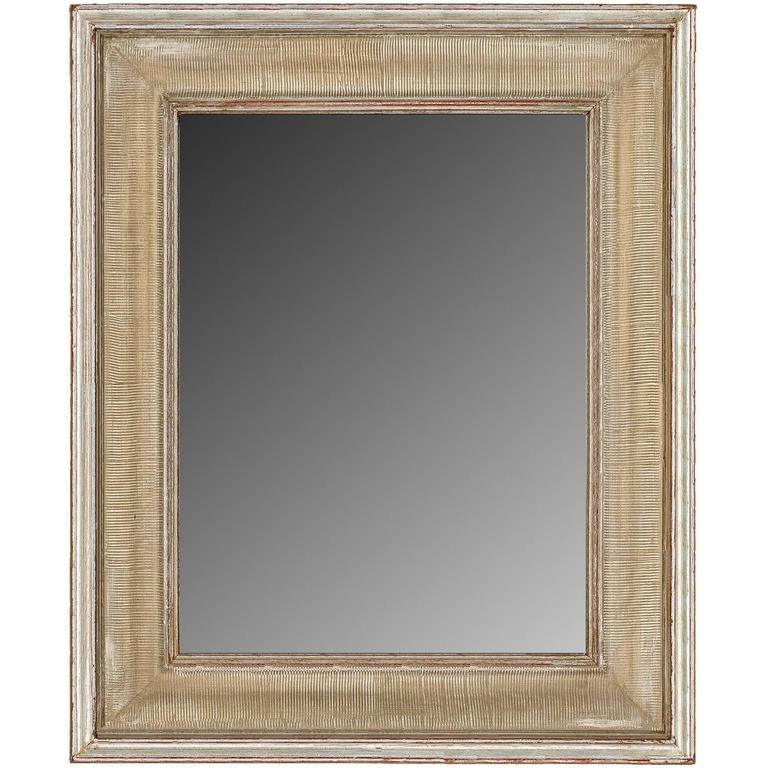 Mid-Century moderno Specchio dorato in stile modernista di metà secolo in vendita