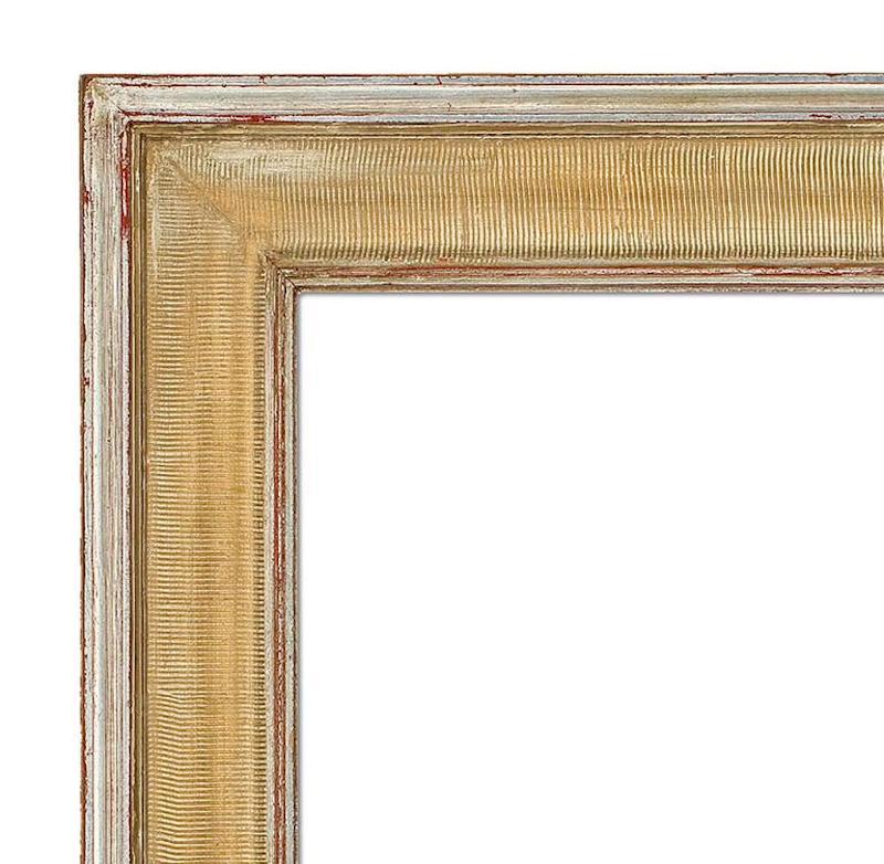 Mid-Century Modernist Style Gilt Mirror In Excellent Condition For Sale In New York, NY
