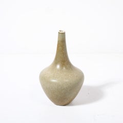 Mid-Century Modernist Taupe Glazed Ceramic Vase By Gunnar Nylund for Rorstrand