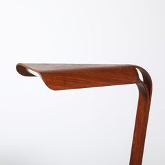 Mid-Century Modernist Teak Bentwood Sculptural Floor Lamp with Diffuser