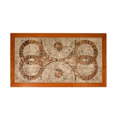 Mid-Century Modernist Teak & Ceramic Tile Topped Cocktail Table by Gangso Mobler