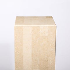 Mid-Century Modernist Tessellate Stone Pedestal by Maitland Smith
