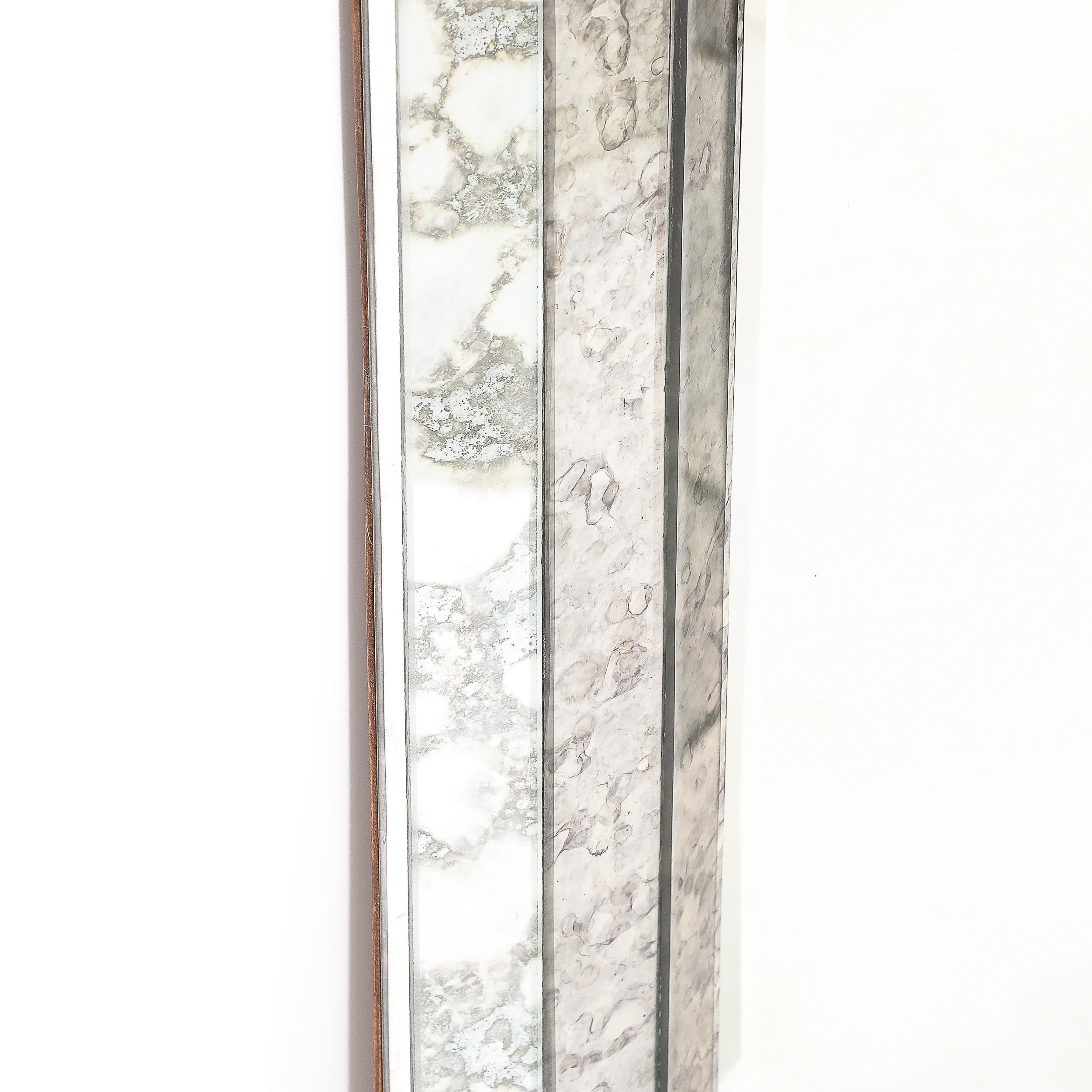 Bordure de miroir octogonal tessellée fumée, de style moderne du milieu du siècle dernier en vente 3