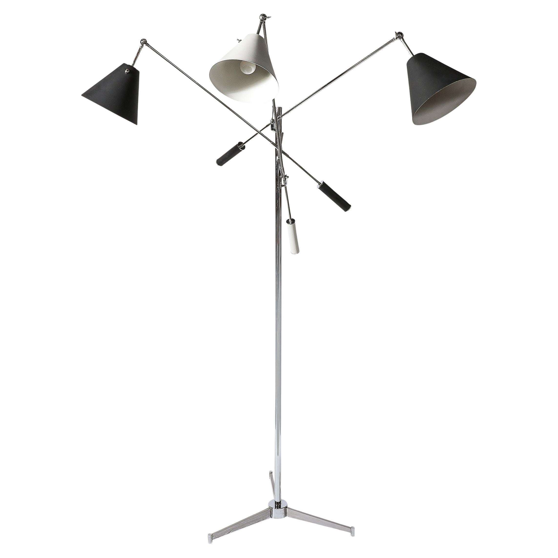 Mid-Century Modernist "Triennale" Floor Lamp by Gino Sarfartti for Arredoluce