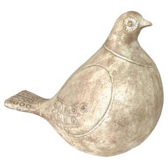 Große Vintage-Vogel-Skulptur aus Keramik, Mid-Century Modern, 1981