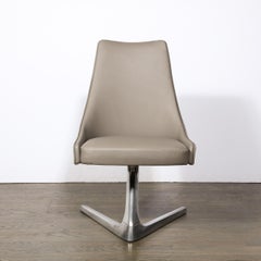 Mid-Century Modernist Chromecraft Sculpta Unicorn Swivel Chair