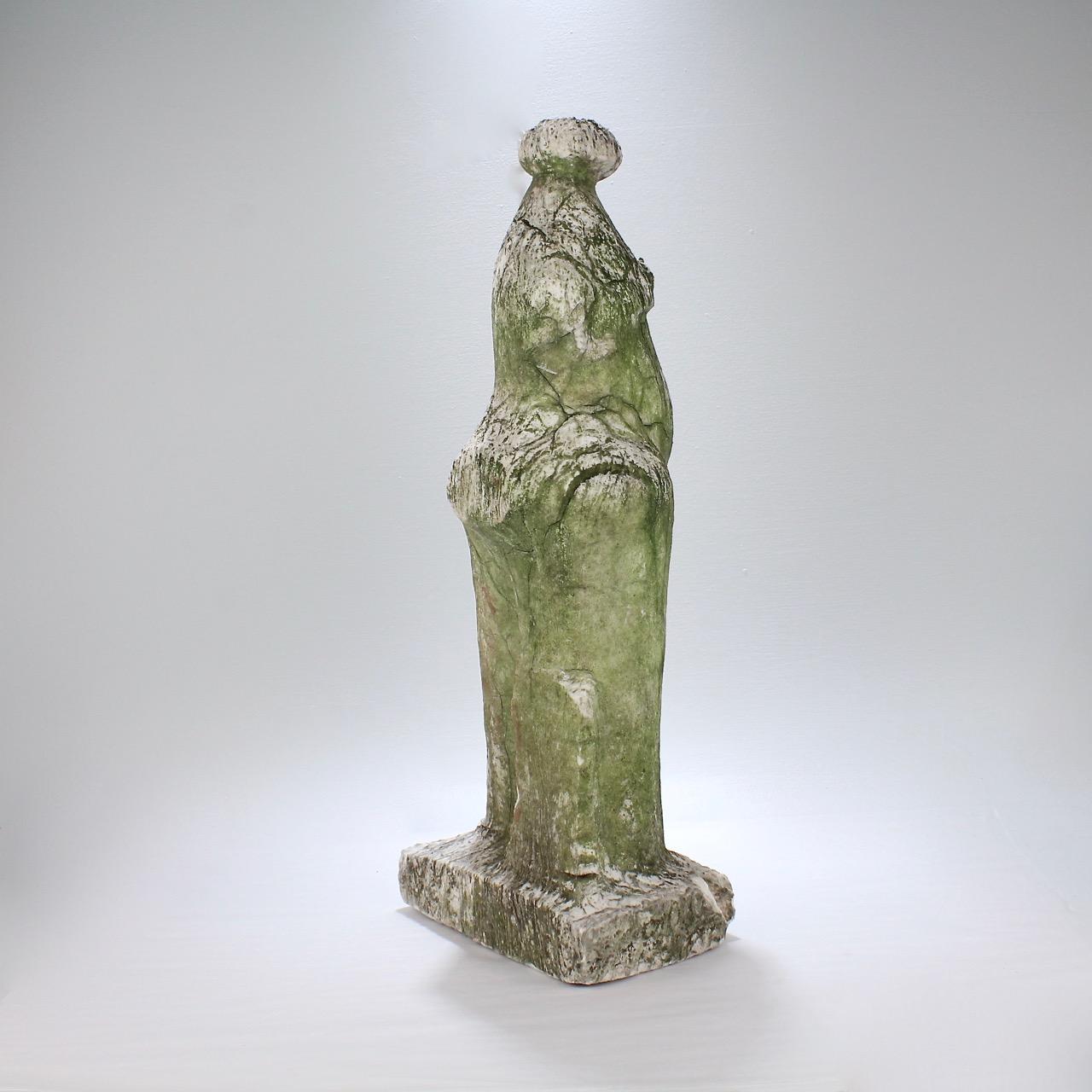 Mid-Century Modernist Weathered Marble Sculpture of a Venus 1
