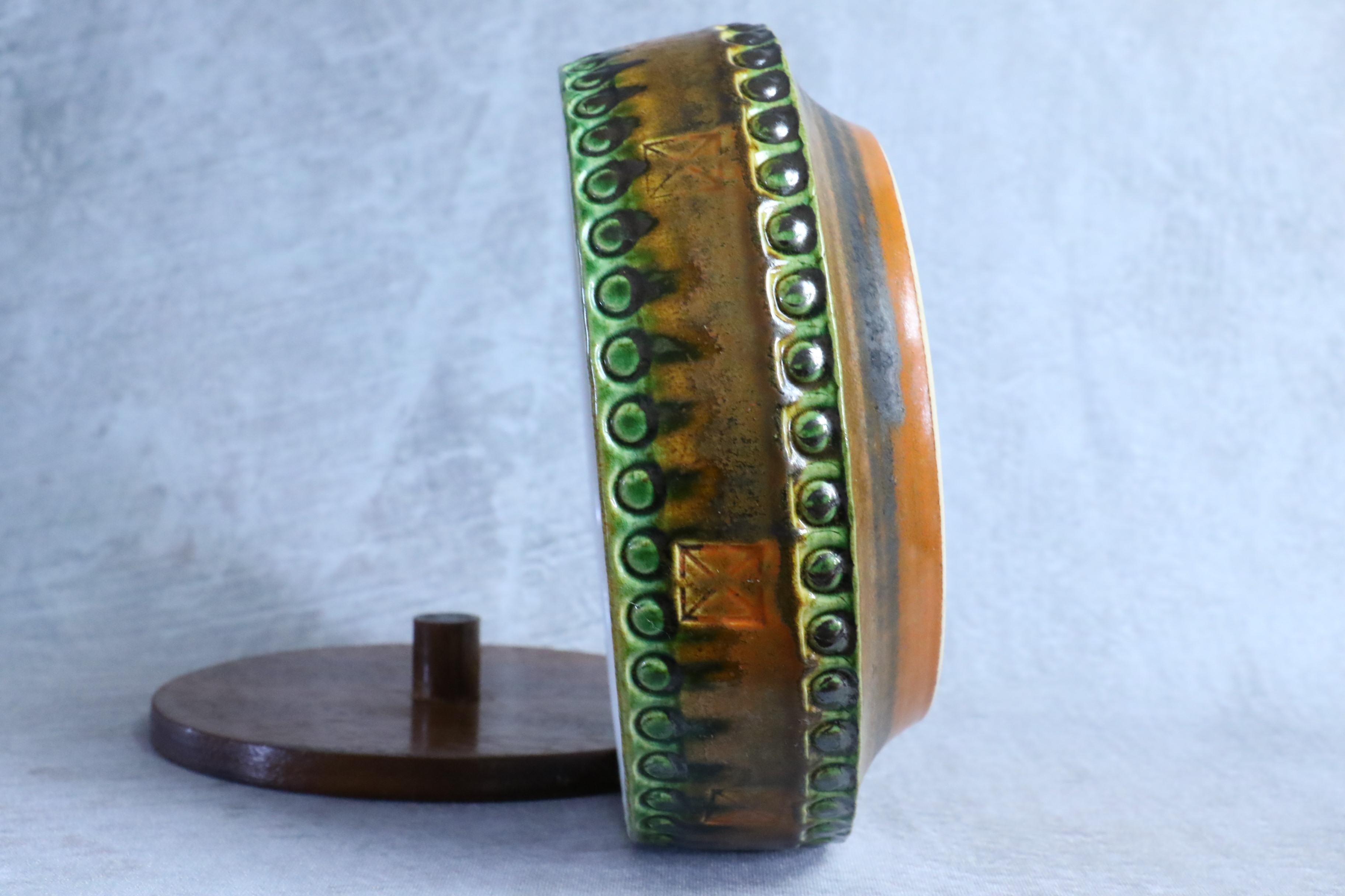 Mid-Century Modernist West Germany Box by Scheurich Keramik, circa 1970 5