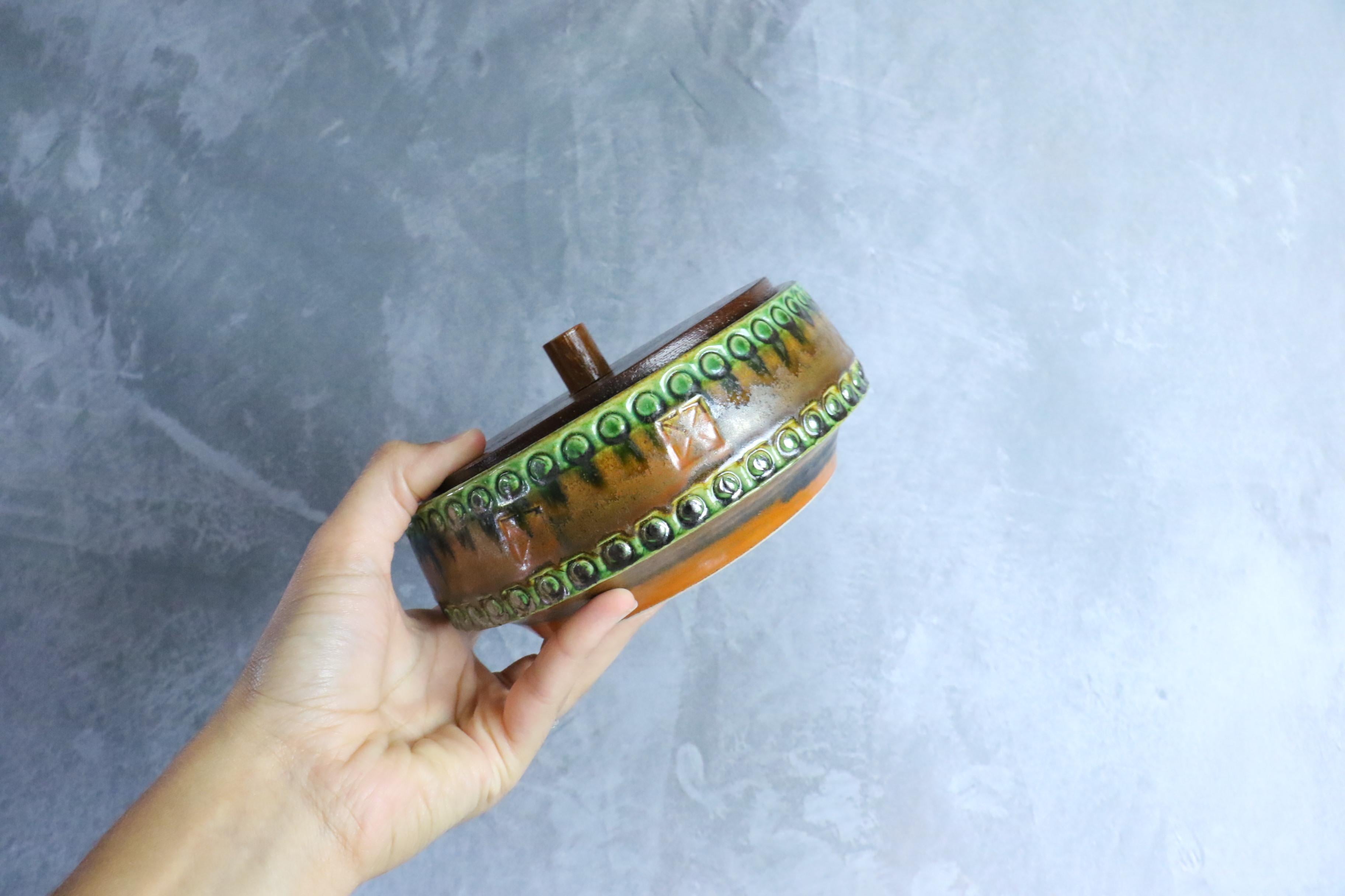 Mid-Century Modernist West Germany Box by Scheurich Keramik, circa 1970 10