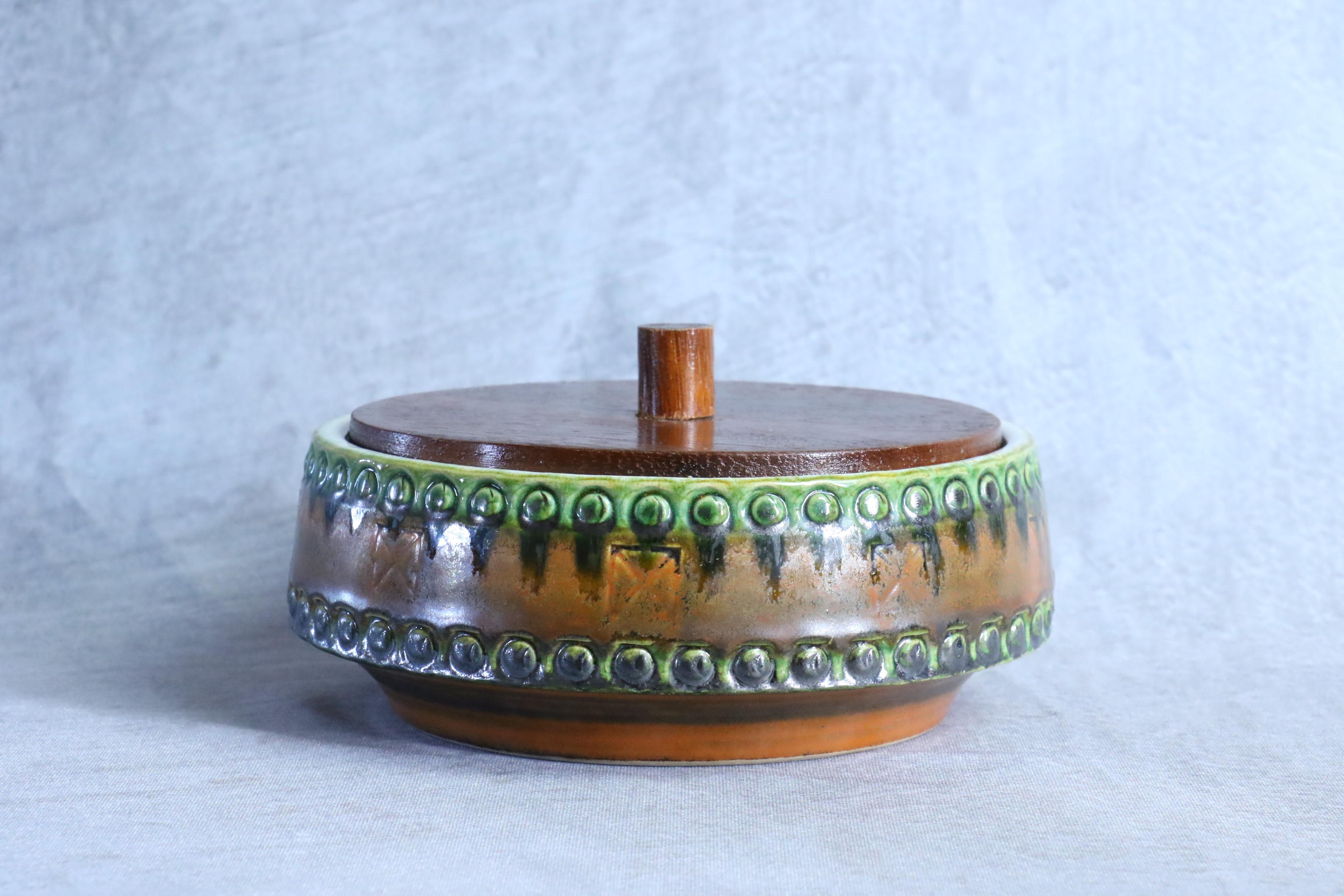 Mid-Century Modernist West Germany Box by Scheurich Keramik, circa 1970 12