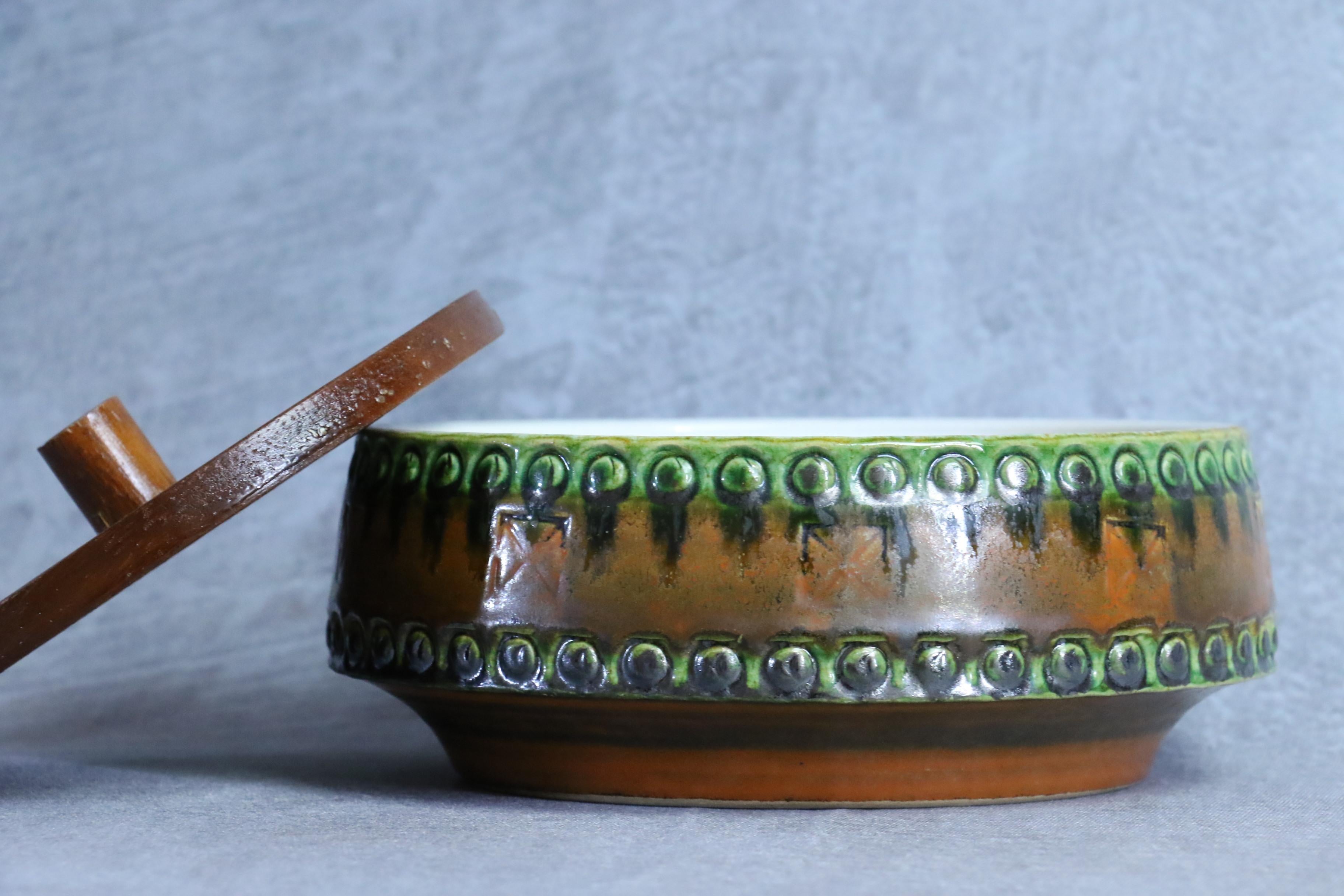20th Century Mid-Century Modernist West Germany Box by Scheurich Keramik, circa 1970