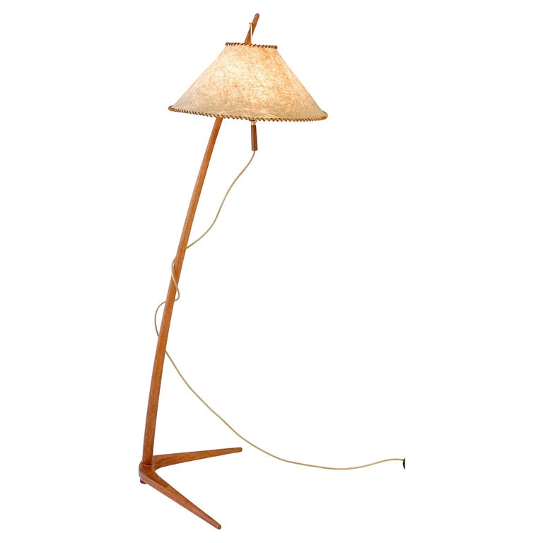 MidCentury Modulable Lampshade Floor Lamp Model 2076 "Dornstab" by J.T