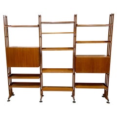 Mid-Century Modulable Teak Wall Unit by Franco Albini, Italy, 1960s