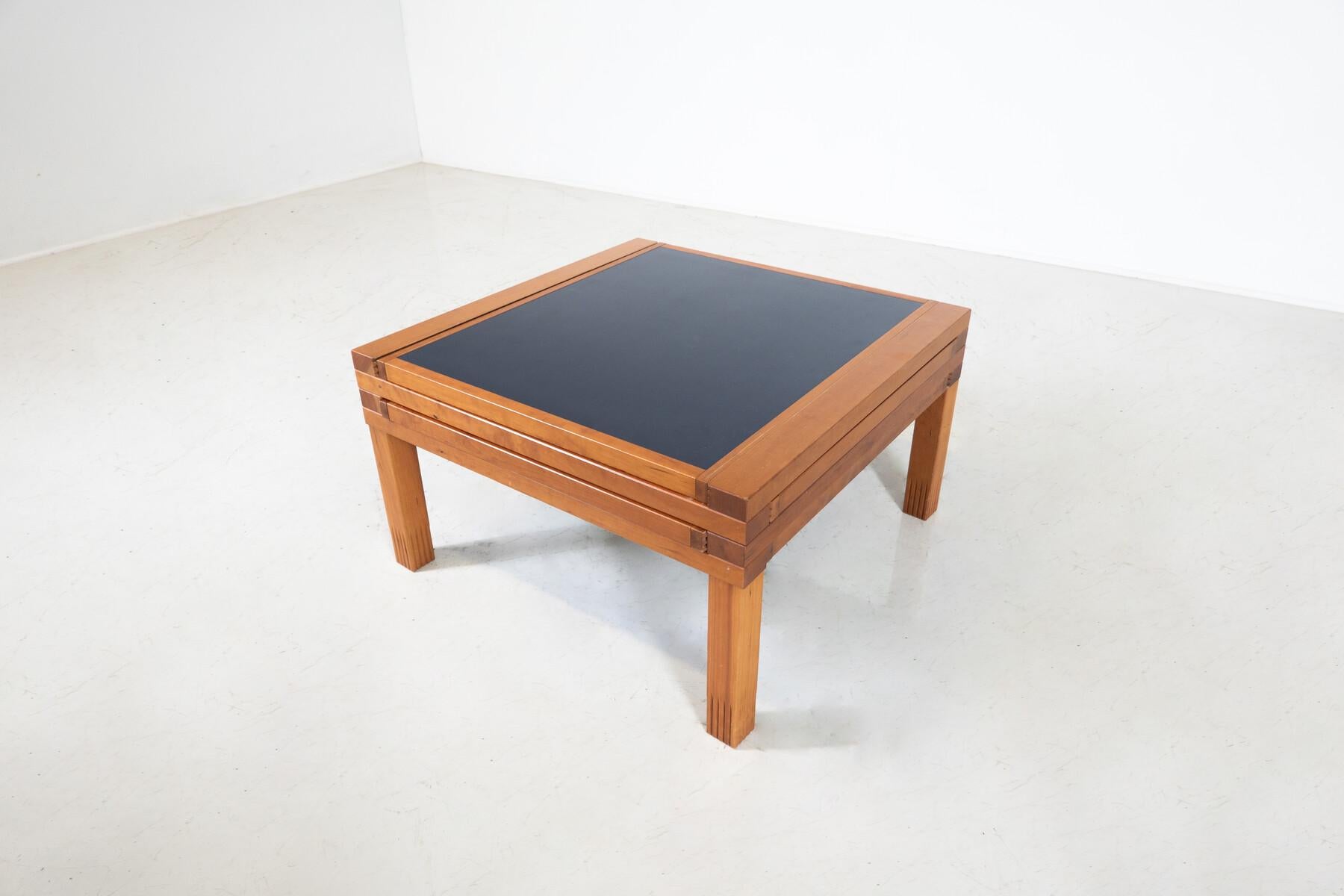 Mid-Century Modulable Wooden Coffee Table model 