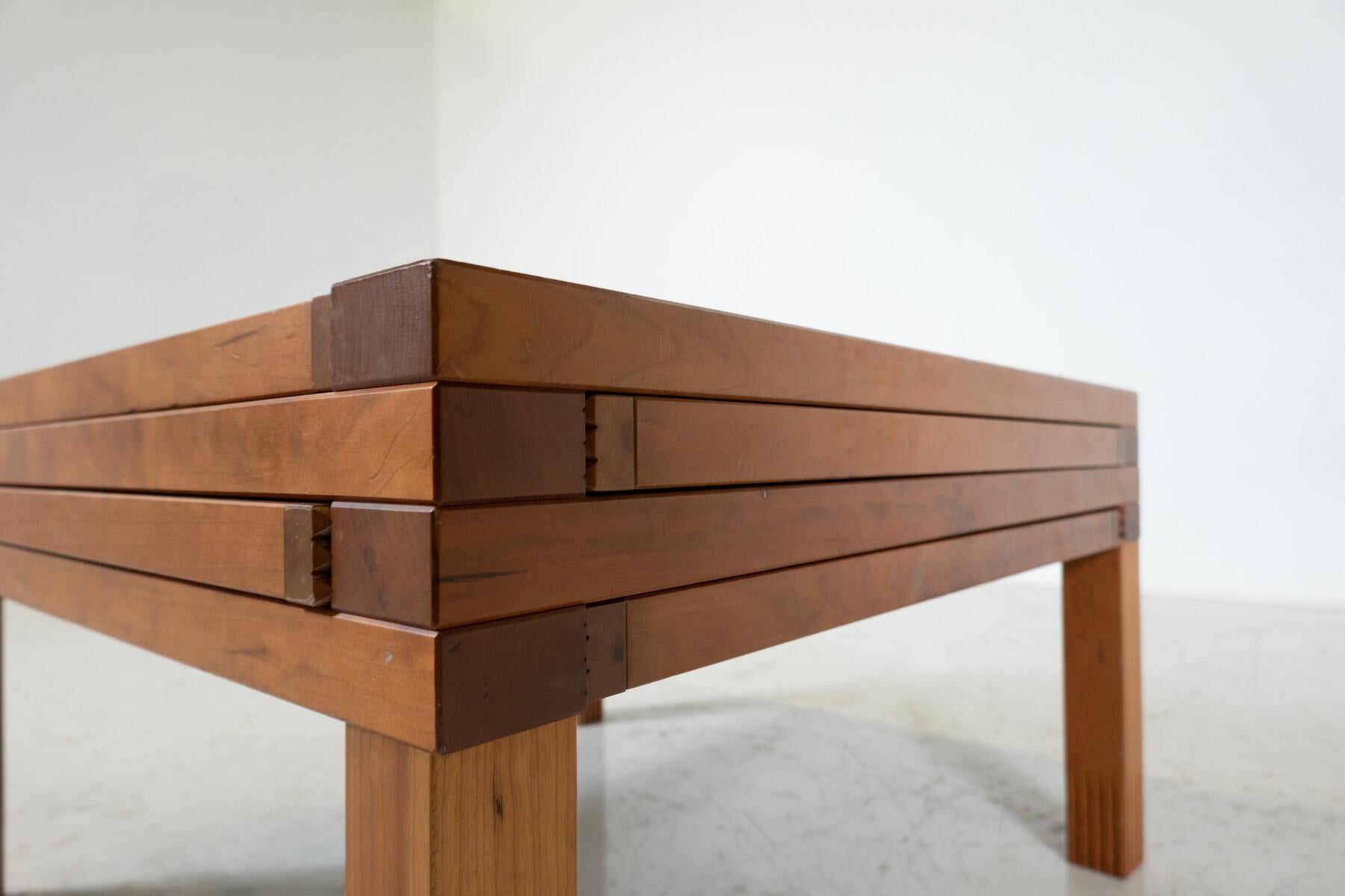 Mid-Century Modulable Wooden Coffee Table model 