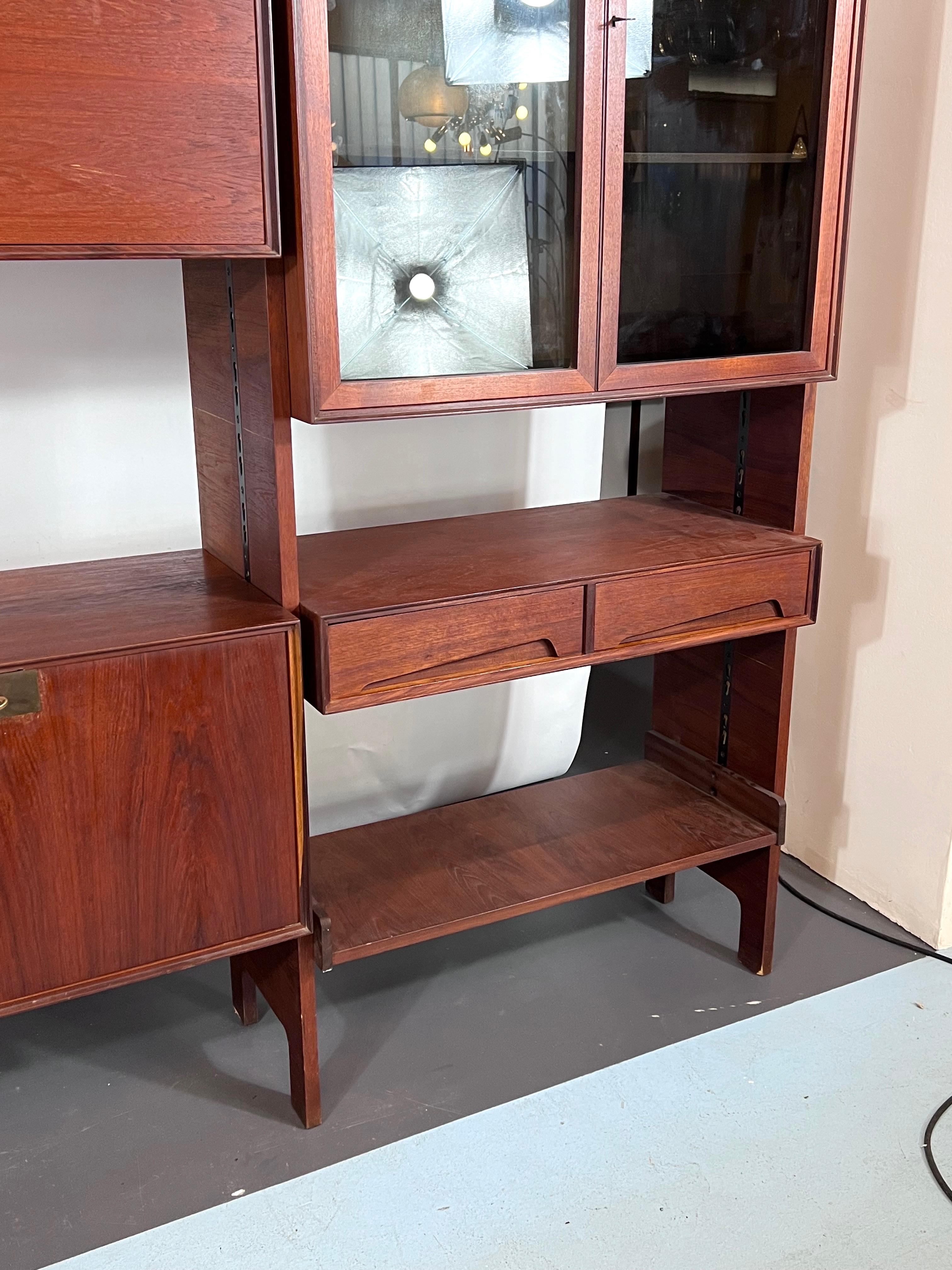 Mid-Century Modular Bookcase by Edmondo Palutari for Dassi, Italy, 1950s For Sale 4