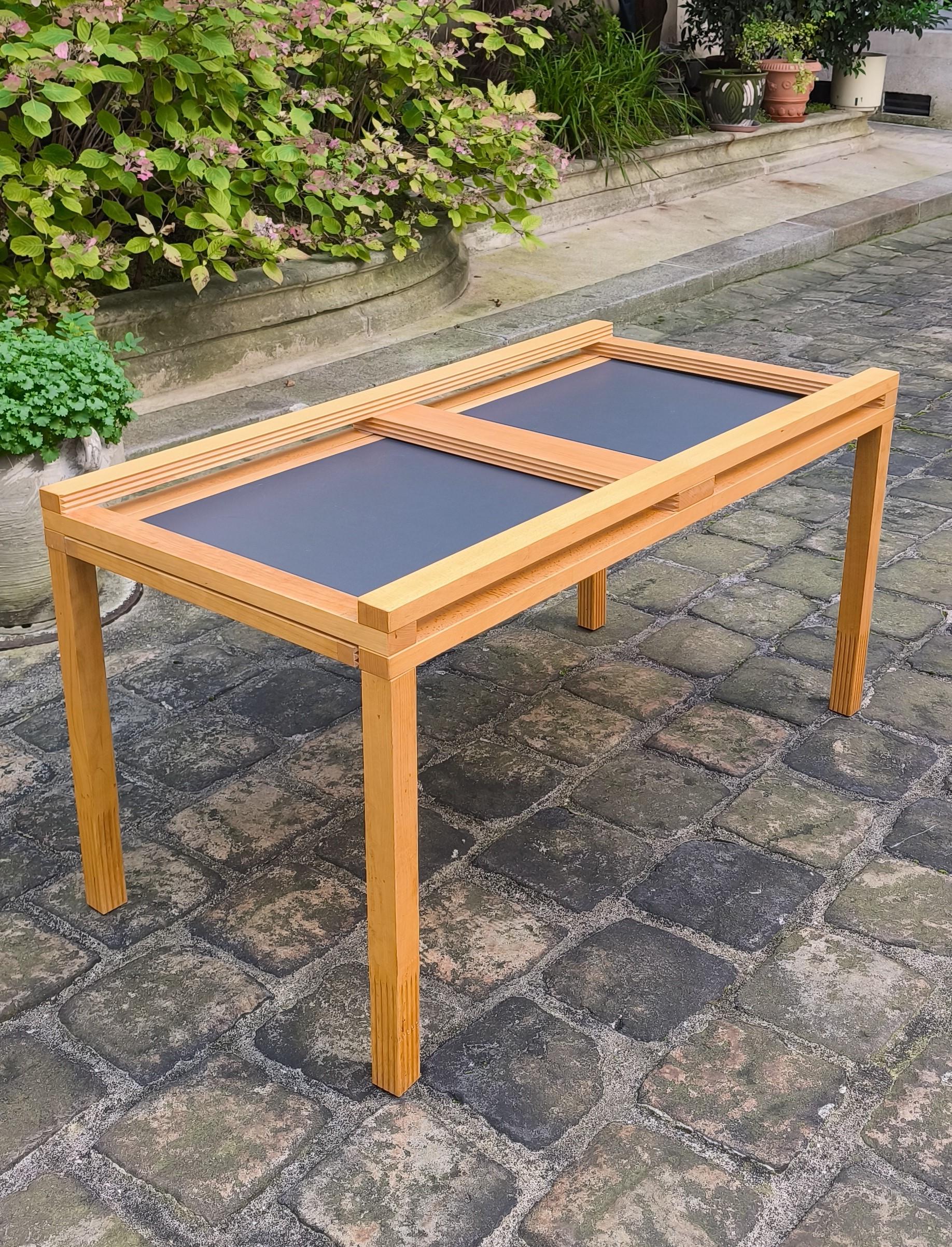 Mid Century Modular dining Table by Bernard Vuarnesson 80s - France 7